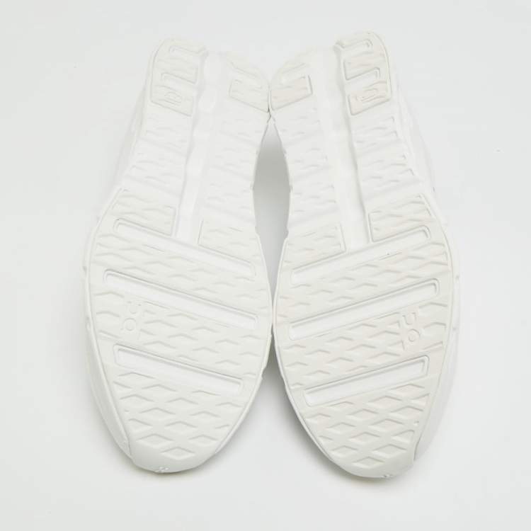 Pre Owned Loewe Cloudtilt Size 44 White Knit Fabric Low Top Sneakers