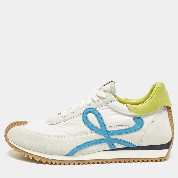 Pre Owned Loewe Flow Runner 2.0 Size 42 Multicolor Leather and Nylon Low Top Sneakers
