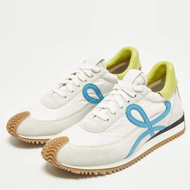 Pre Owned Loewe Flow Runner 2.0 Size 42 Multicolor Leather and Nylon Low Top Sneakers