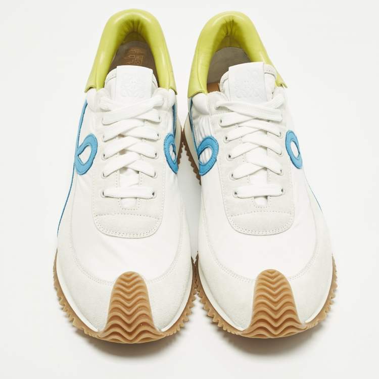 Pre Owned Loewe Flow Runner 2.0 Size 42 Multicolor Leather and Nylon Low Top Sneakers
