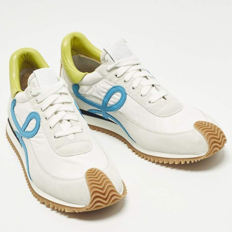 Pre Owned Loewe Flow Runner 2.0 Size 42 Multicolor Leather and Nylon Low Top Sneakers