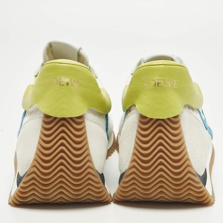 Pre Owned Loewe Flow Runner 2.0 Size 42 Multicolor Leather and Nylon Low Top Sneakers