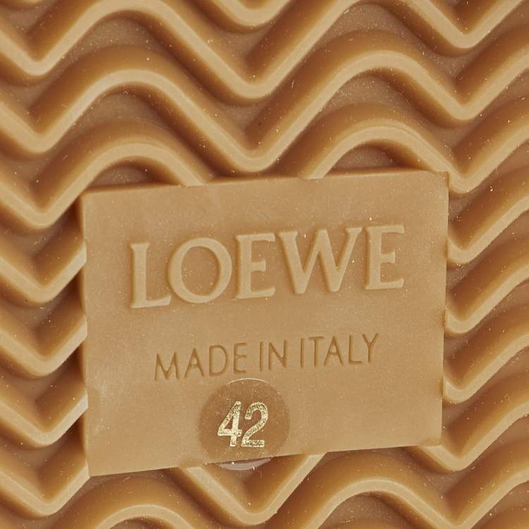 Pre Owned Loewe Flow Runner 2.0 Size 42 Multicolor Leather and Nylon Low Top Sneakers