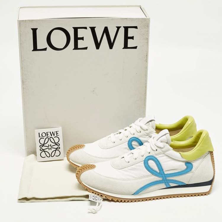 Pre Owned Loewe Flow Runner 2.0 Size 42 Multicolor Leather and Nylon Low Top Sneakers
