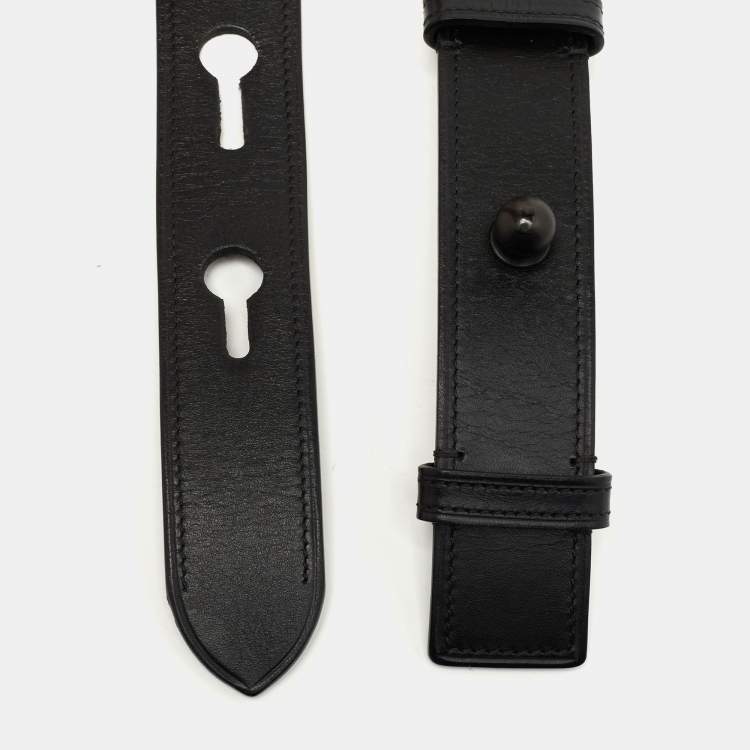 Leather Belt in Black - Loewe