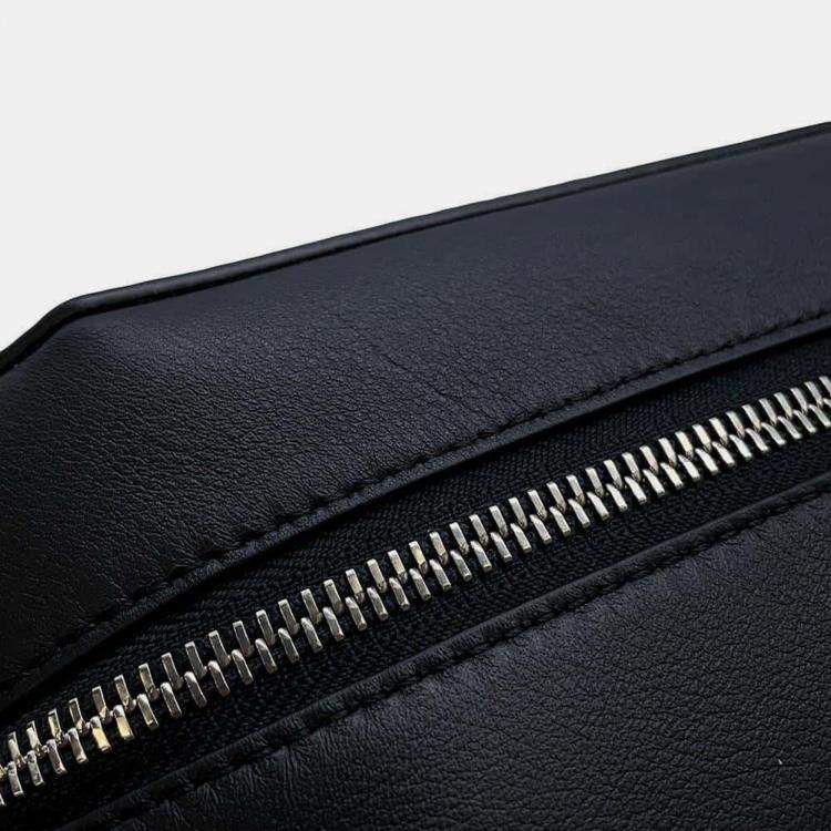 Pre Owned Loewe Black Classic Calf Leather Convertible Sling Bag