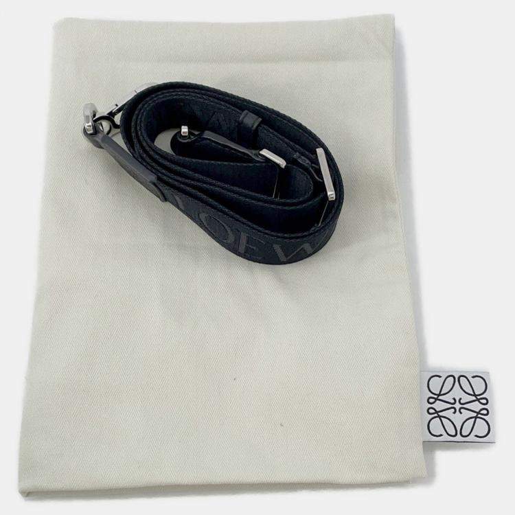 مملوكة مسبقًا Loewe Goya Puffer Messenger Bag Shoulder Bag Black Nylon