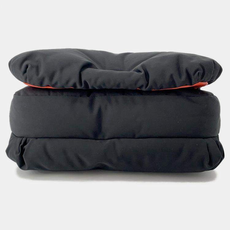 مملوكة مسبقًا Loewe Goya Puffer Messenger Bag Shoulder Bag Black Nylon