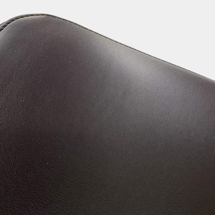 Pre Owned Loewe Pebble Bucket Bag Dark Brown Mellow Calf Leather Size Large