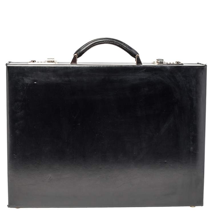 Pre Owned Loewe Black Leather Briefcase