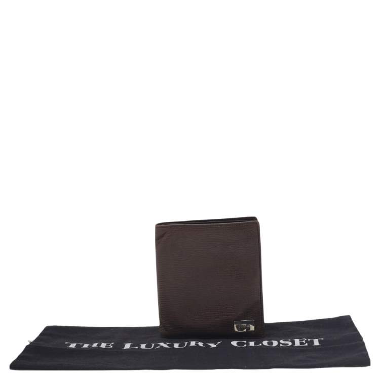 Pre Owned Loewe Brown Leather Bifold Wallet