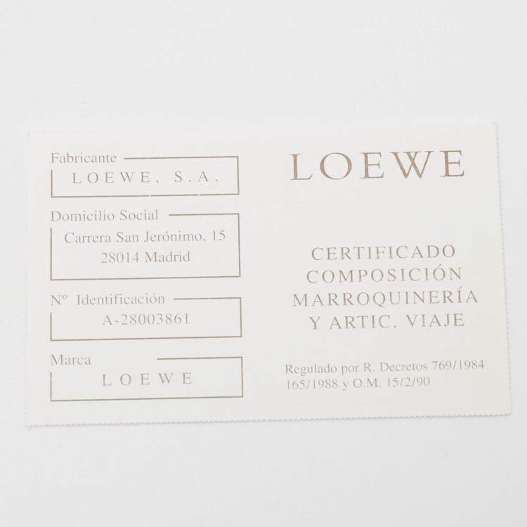Pre Owned Loewe Brown Leather Bifold Card Case