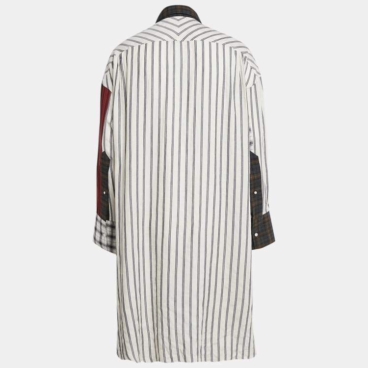 Pre Owned Loewe Multicolor Patterned Cotton Blend Oversize Shirt M