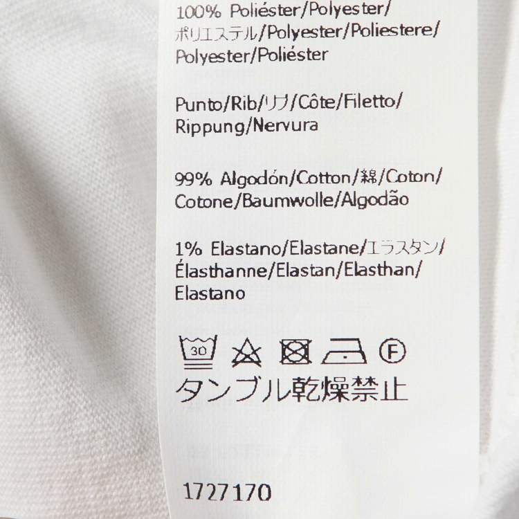 Pre Owned Loewe White Anagram Embroidery Cotton Crew Neck T-Shirt XL