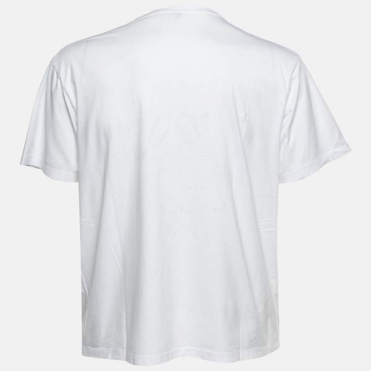 LOEWE Tシャツ L ホワイト Asymmetric t-shirt in cotton blend White - LOEWE