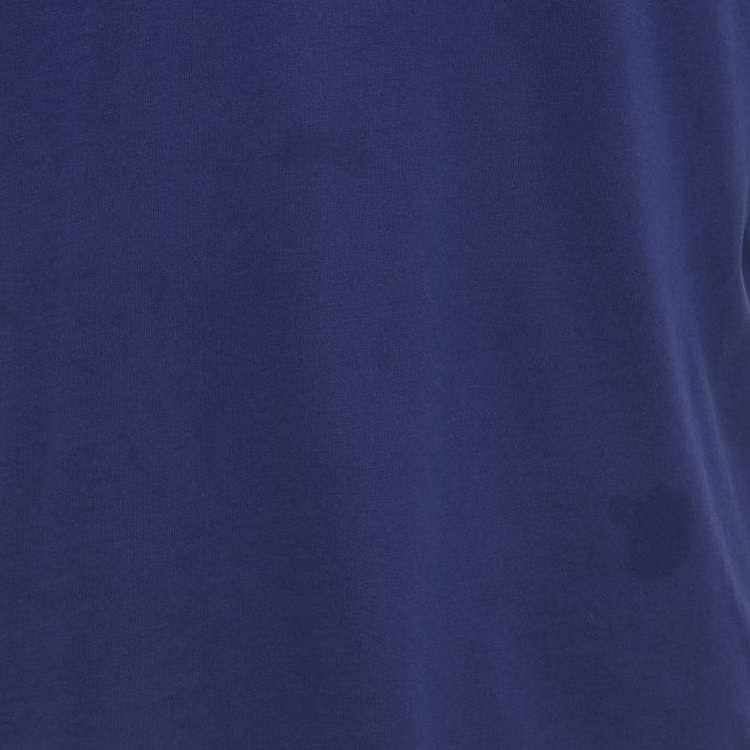 Pre Owned Loewe Blue Anagram Embroidery Jersey T-Shirt M