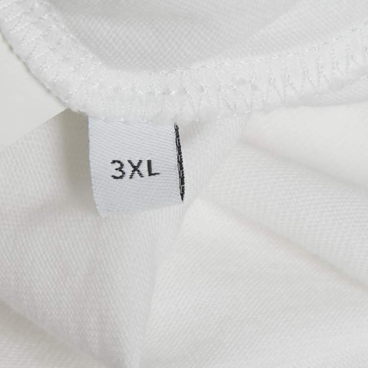 Pre Owned Loewe White Anagram Embroidery Cotton T-Shirt 3XL