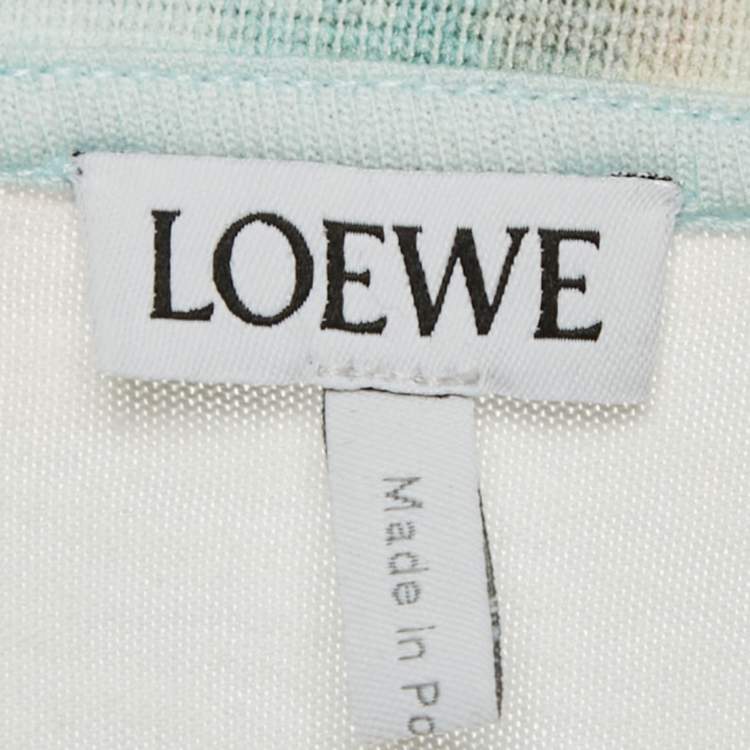 Pre Owned Loewe Multicolor Floral Print Cotton Oversize T-Shirt L
