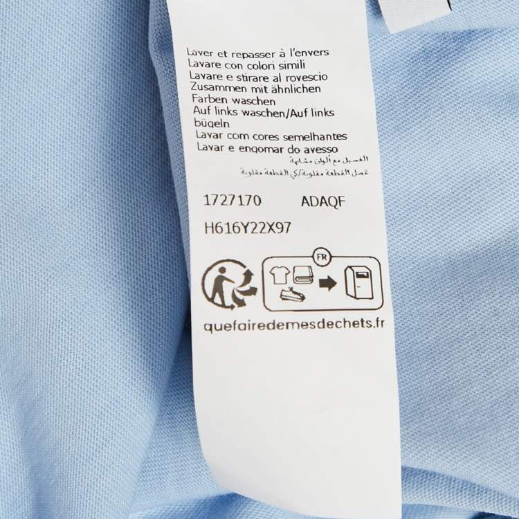 Pre Owned  Loewe X Paula's Ibiza Light Blue Cotton Anagram Applique Relaxed Fit T-Shirt L