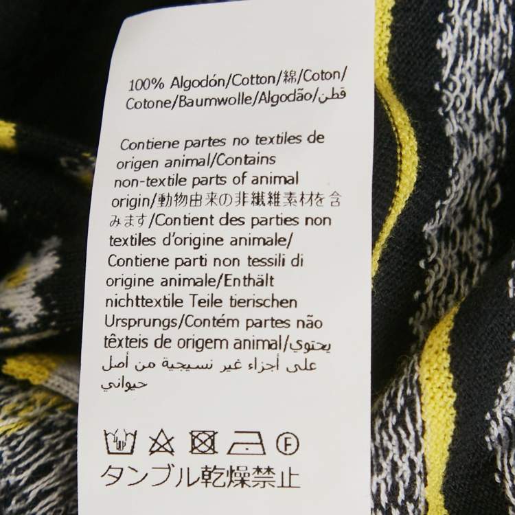 Pre Owned Loewe X Paula's Ibiza Multicolor Pattered Knit Bowling Shirt S 