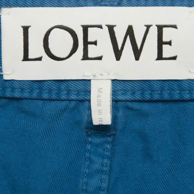Pre Owned Loewe Washed Blue Denim Straight Fit Jeans XXL Waist 37" 