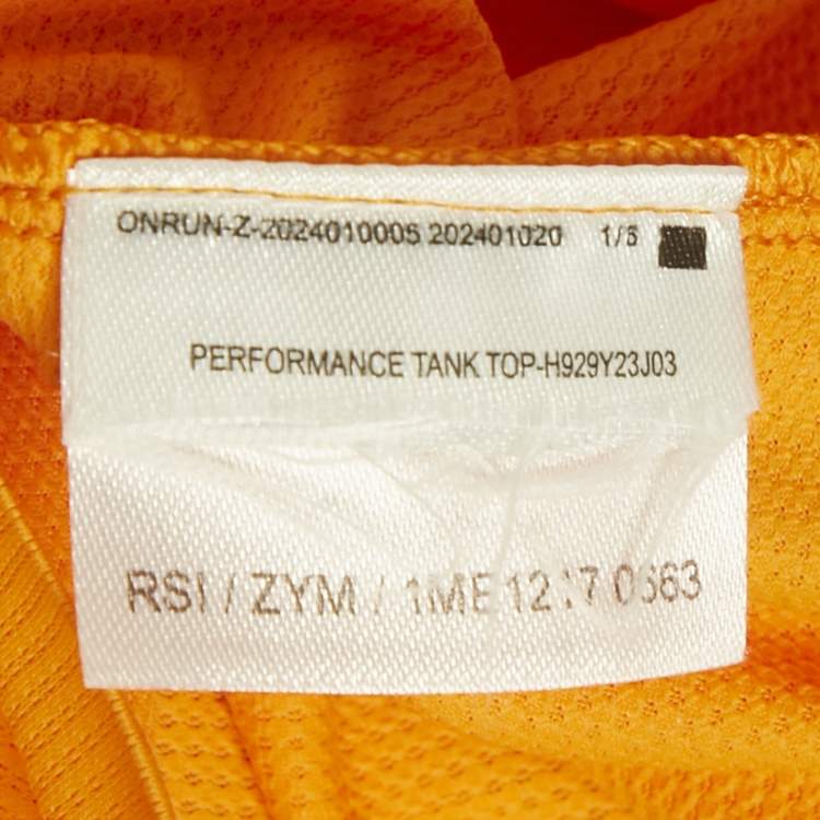 Pre Owned Loewe x On Performance Orange Jersey Tank Top L