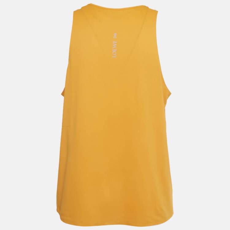 Pre Owned Loewe x On Performance Orange Jersey Tank Top L