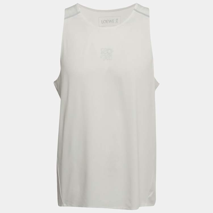 Pre Owned Loewe x On Performance White Jersey Tank Top L