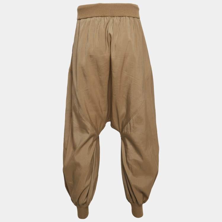 Pre Owned Loewe Brown Silk Blend Balloon Trousers S