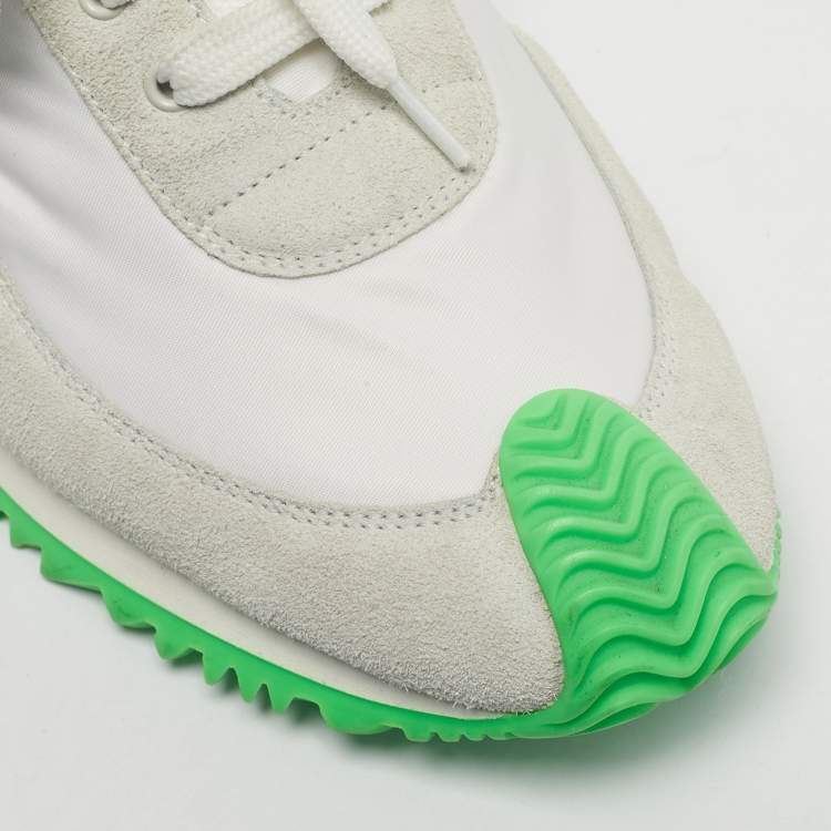 Pre Owned Loewe Multicolor Nylon and Suede Paneled Lace Up Sneakers Size 40