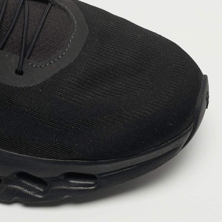 Pre Owned Loewe Cloudtilt Size 44 Black Knit Fabric Low Top Sneakers