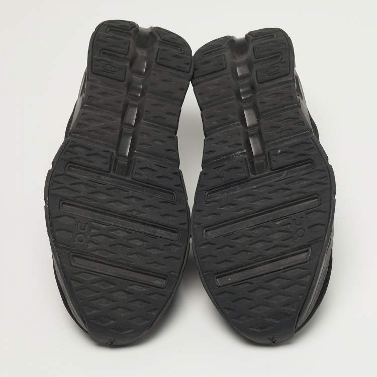 Pre Owned Loewe Cloudtilt Size 44 Black Knit Fabric Low Top Sneakers