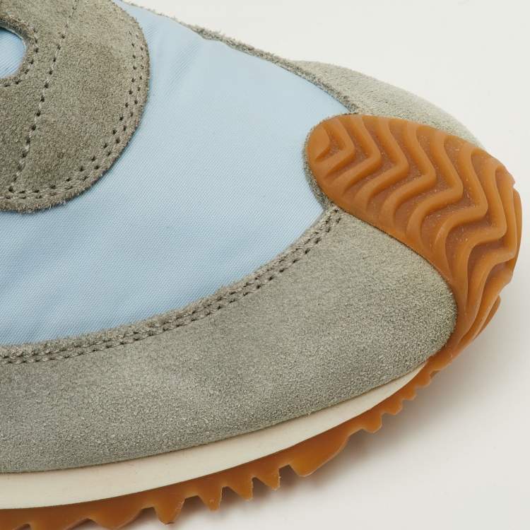 Pre Owned Loewe Flow Runner Size 42 Multicolor Leather, Nylon and Suede Low Top Sneakers