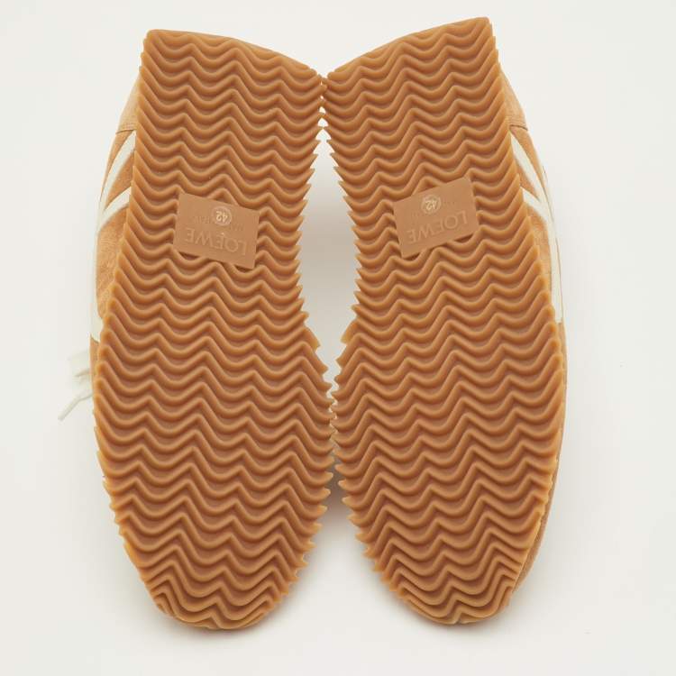 Pre Owned Loewe Flow Runner Size 42 Multicolor Leather, Nylon and Suede Low Top Sneakers