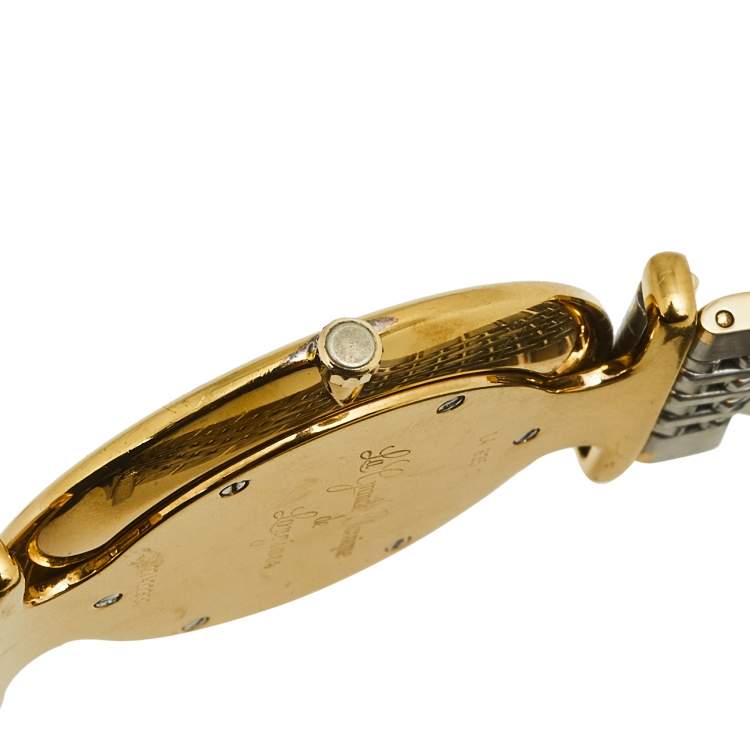 Pre Owned Longines Champagne Two-Tone Stainless Steel La Grande Classique De Longines L4.635.2 Men's Wristwatch 33 mm