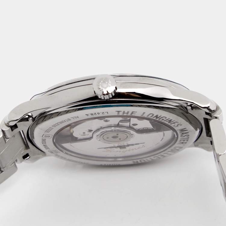 Pre Owned Longines Silver Stainless Steel Master Collection L2.628.4 Men's Wristwatch 38.5 MM