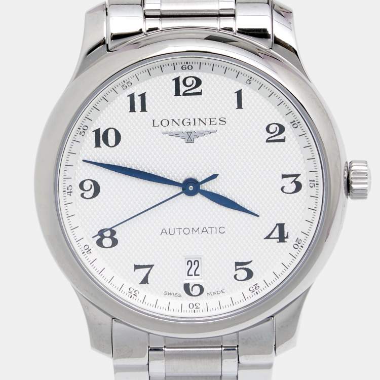 Pre Owned Longines Silver Stainless Steel Master Collection L2.628.4 Men's Wristwatch 38.5 MM