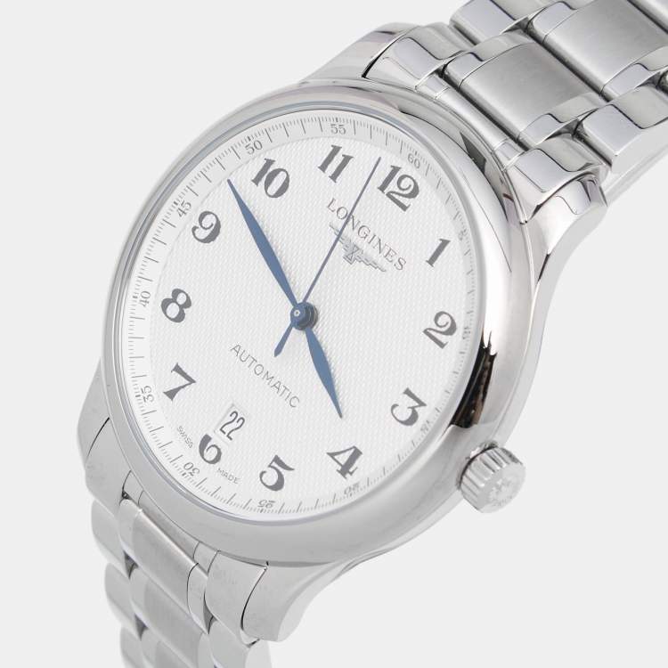 Pre Owned Longines Silver Stainless Steel Master Collection L2.628.4 Men's Wristwatch 38.5 MM