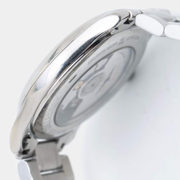 Pre Owned Longines Silver Stainless Steel Master Collection L2.793.4 Men's Wristwatch 40 mm