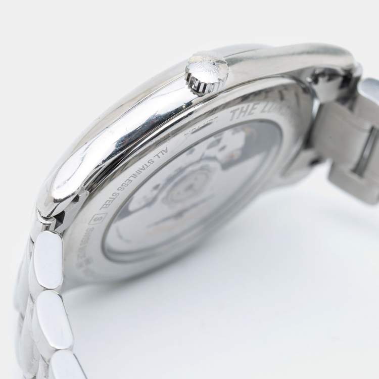 Pre Owned Longines Silver Stainless Steel Master Collection L2.793.4 Men's Wristwatch 40 mm