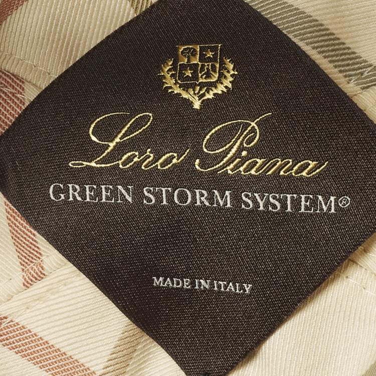 Pre Owned Loro Piana Navy Blue Logo Embroidered Nylon Baseball Cap M