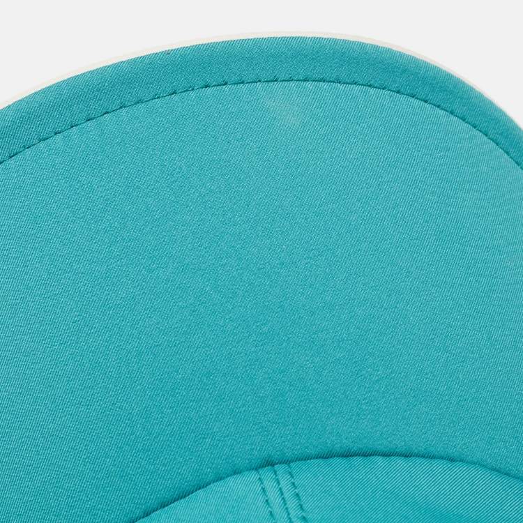 Pre Owned Loro Piana Green/Ivory Storm System Technical Fabric Baseball Cap S