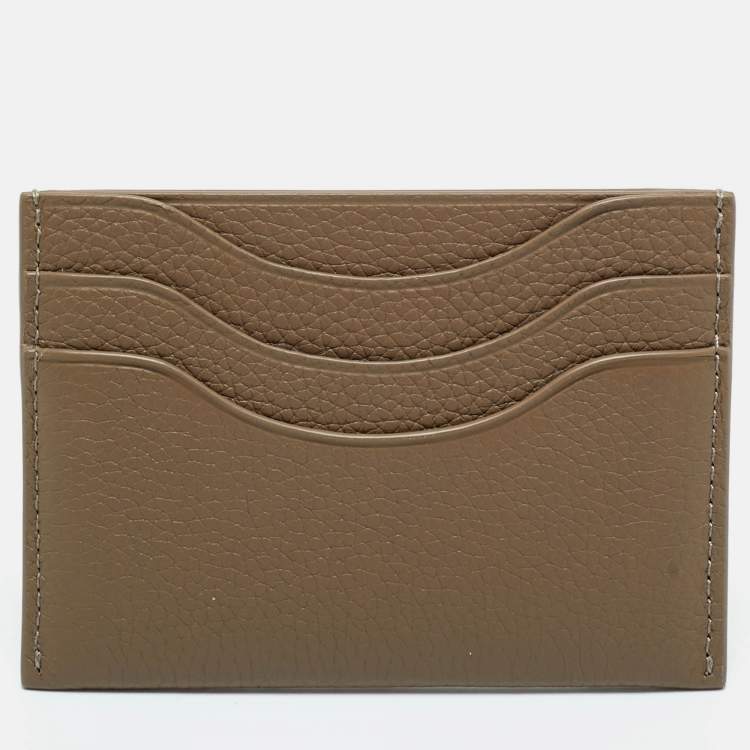 Pre Owned Loro Piana Beige Leather Extra Card Holder