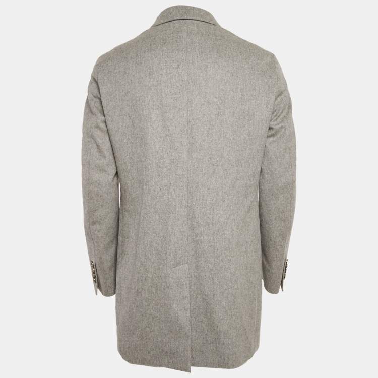 Pre Owned Loro Piana Grey Cashmere Sidney Strom System Coat S