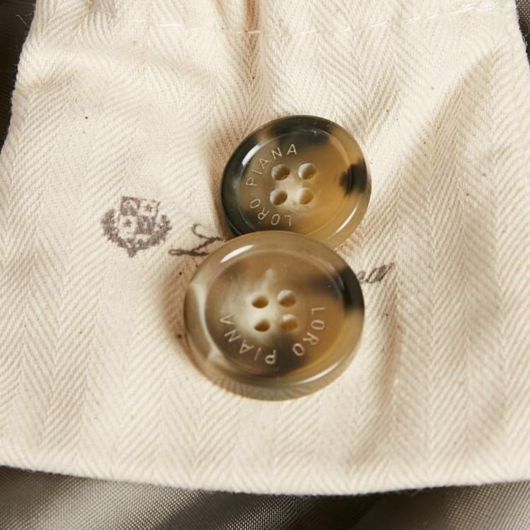 Pre Owned Loro Piana Grey Cashmere Sidney Strom System Coat S