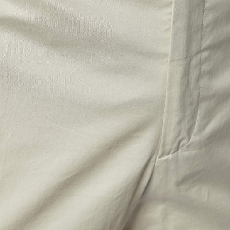 Pre Owned Loro Piana Beige Cotton Slim Fit Trousers XXL