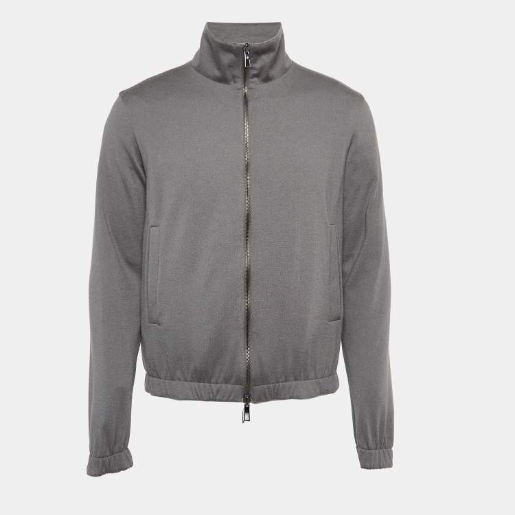 Loro Piana Grey Nylon and Cashmere Reversable Windmate