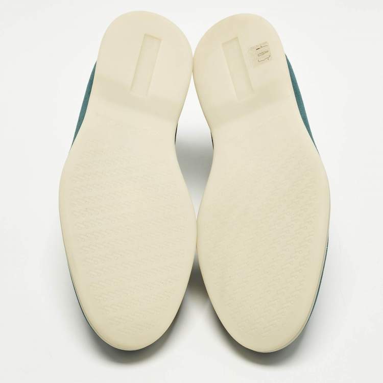 مملوكة مسبقًا Loro Piana Open Walk Size 41 Green Suede Ankle Boots