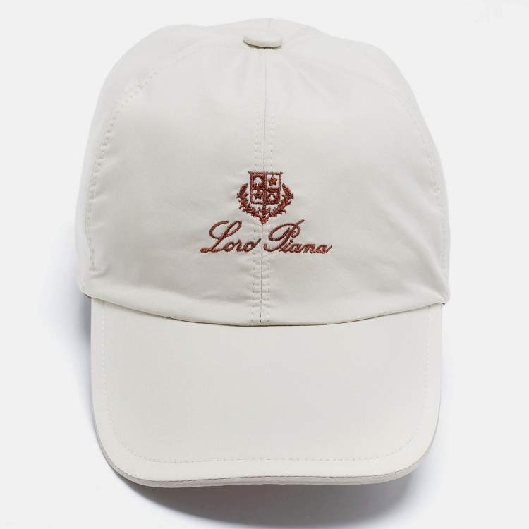 Pre Owned Loro Piana Beige Synthetic Storm System Baseball Cap L