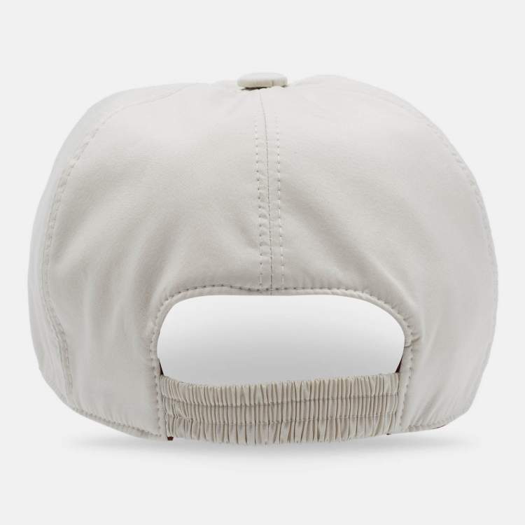 Pre Owned Loro Piana Beige Synthetic Storm System Baseball Cap L
